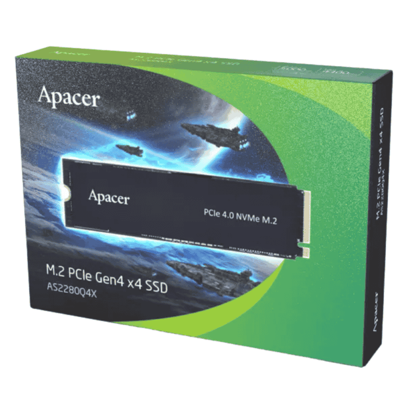 SSD Apacer AS2280Q4X 512GB M.2 NVMe PCIe Gen4 x4 (Đọc 4500MB/s - Ghi 2500MB/s)