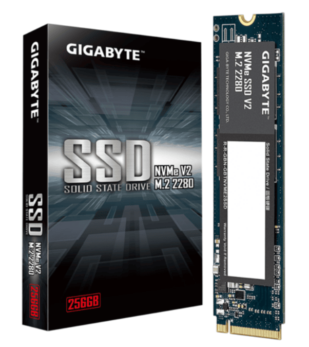 SSD Gigabyte 256GB M.2 NVMe V2 PCIe 3.0x4 - G3NVMEV2256G (Đọc 3200MB/s - Ghi 1200MB/s)