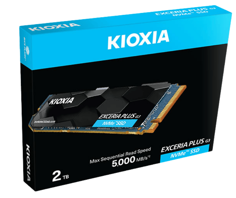 SSD Kioxia Exceria Plus G3 1TB NVMe Gen 4x4 (Đọc 5000MB/s - Ghi 3900MB/s)