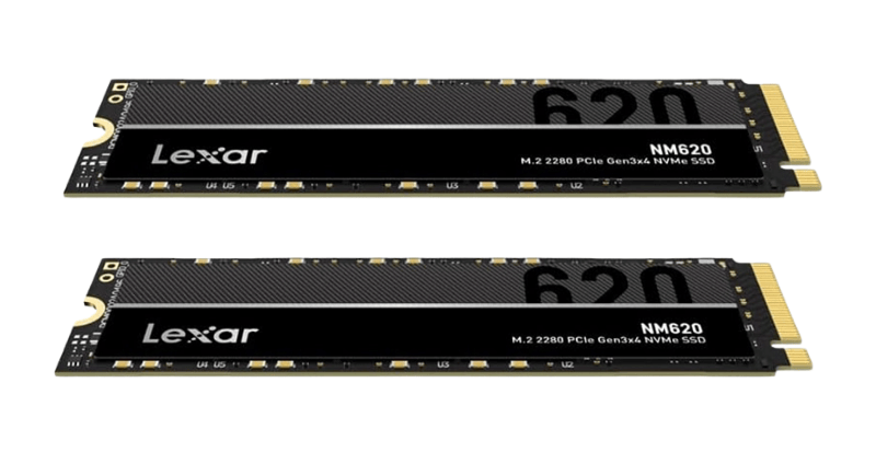 SSD Lexar NM620 256GB M.2 2280 NVMe PCIe Gen3x4 (Đọc 3500MB/s - Ghi 1300MB/s)