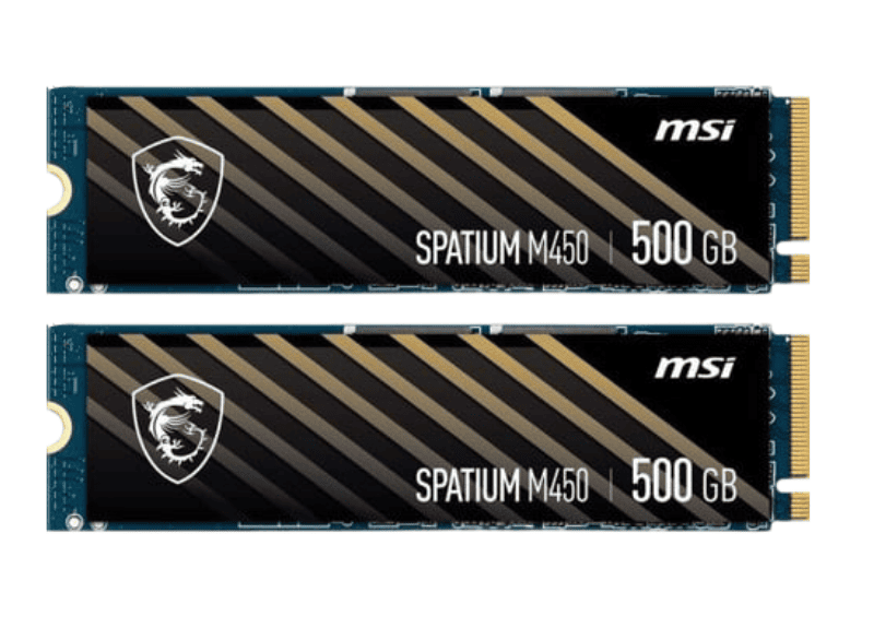SSD MSI SPATIUM M450 V1 500GB M.2 NVMe PCIe 4.0 (Đọc 3600MB/s - Ghi 2300MB/s)