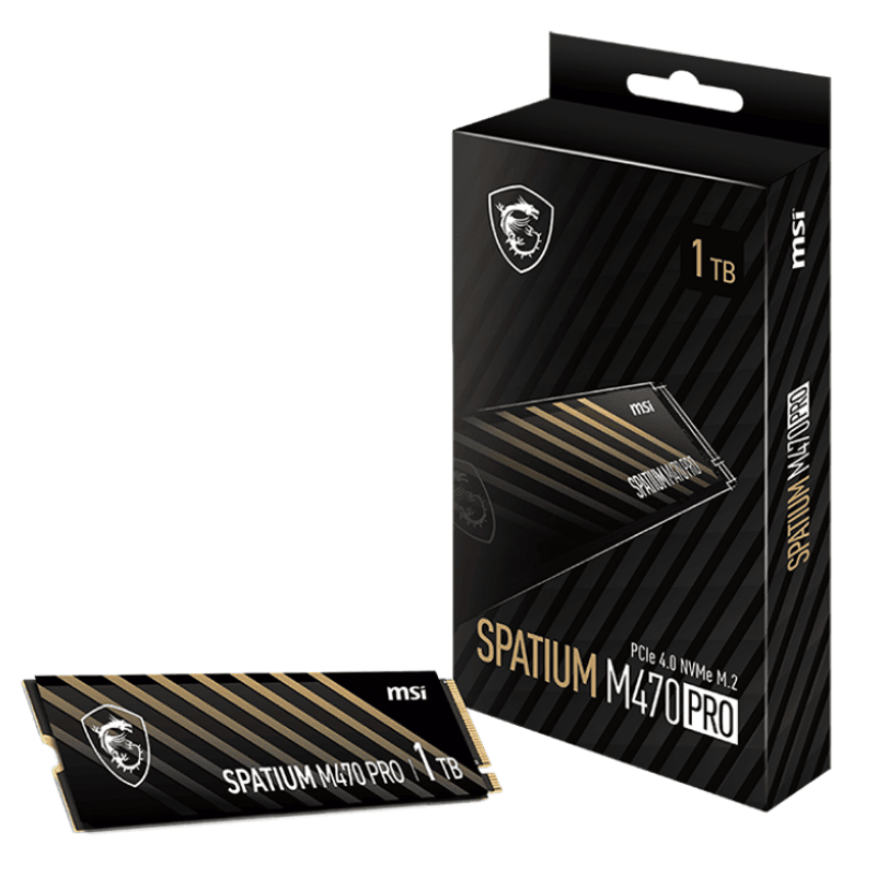 SSD MSI SPATIUM M470 PRO 1TB NVME GEN4x4 (R6000/W5000)