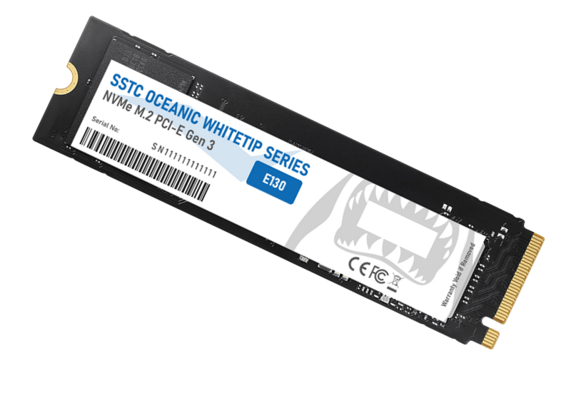 SSD SSTC Oceanic Whitetip E130 512GB M.2 NVMe PCIe Gen 3 (Đọc 2300MB/s - Ghi 2100MB/s)