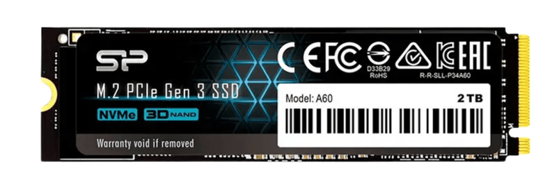 SSD Silicon Power A60 256GB M.2 NVMe (Đọc 2200 MB/s  Ghi 1600 MB/s)