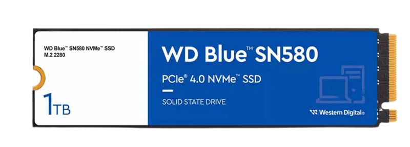SSD WD Blue SN580 1TB M.2 NVMe PCIe Gen4