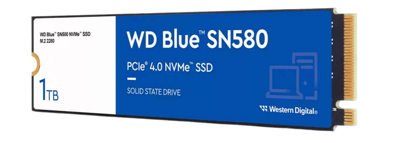 SSD WD Blue SN580 1TB M.2 NVMe PCIe Gen4