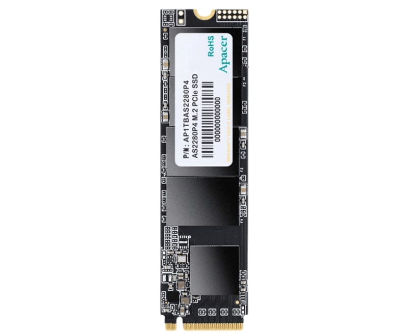 Ssd Apacer As2280P4 512GB Pcie Nvme 3X4 (ĐOC 2100Mb/S, Ghi 1500Mb/S)