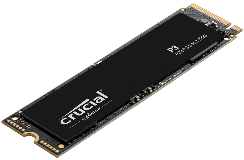 Ssd Crucial P3 1Tb Nvme 3D-Nand M.2 Pcie 3.0