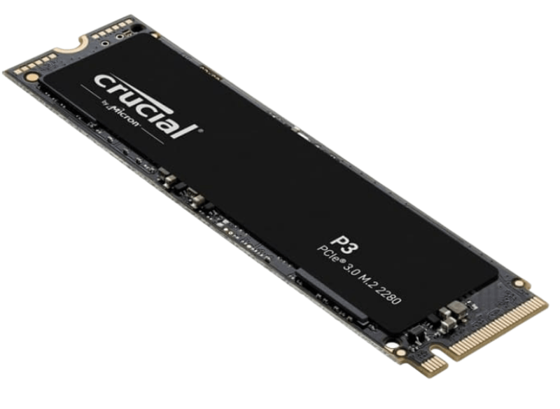 Ssd Crucial P3 500GB Nvme 3D-Nand M.2 Pcie Gen3X4