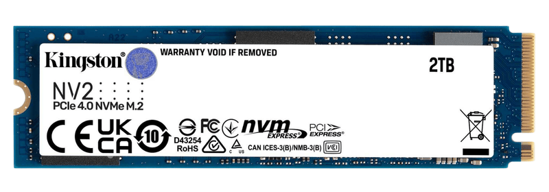 Ssd Kingston Nv2 2Tb Nvme M.2 2280 Pcie Gen 4X4 (Đọc 3500Mb/S - Ghi 2800Mb/S)