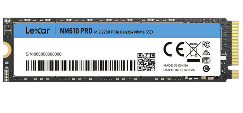 Ssd Lexar Nm610 PRO 1Tb M.2 2280 Pcie Nvme (Gen 3X4)