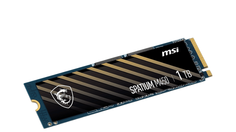 Ssd MSI Spatium M450 1Tb Nvme M.2 2280 Pcie Gen 4X4 (3600Mb/S,3000Mb/S)