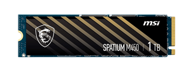 Ssd MSI Spatium M450 1Tb Nvme M.2 2280 Pcie Gen 4X4 (3600Mb/S,3000Mb/S)