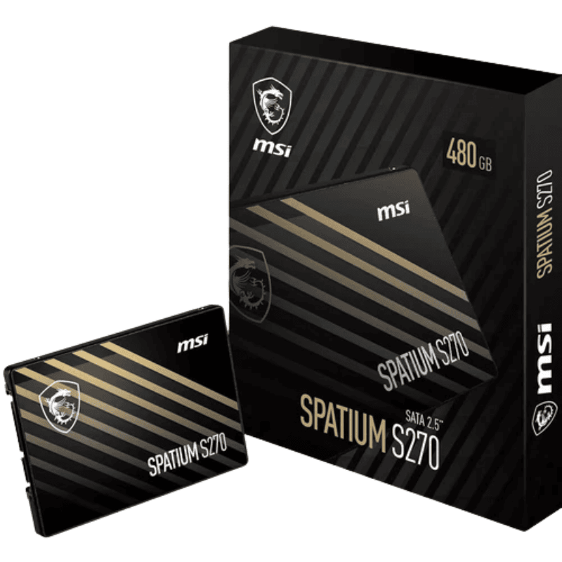 Ssd MSI Spatium S270 480GB 2.5In Sata3 3D Nand