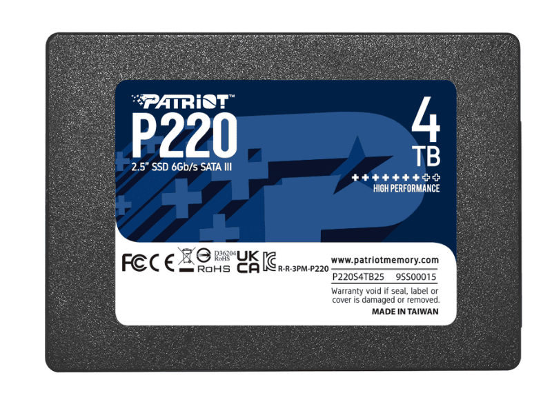 Ssd Patriot P220 256Gb Sata III  (Đọc 500MB/s - Ghi 400MB/s)