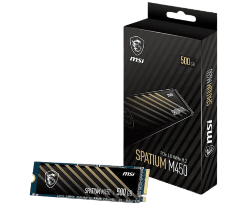 Ssd Pcie 4.0 Nvme M.2 MSI Spatium M450 500GB