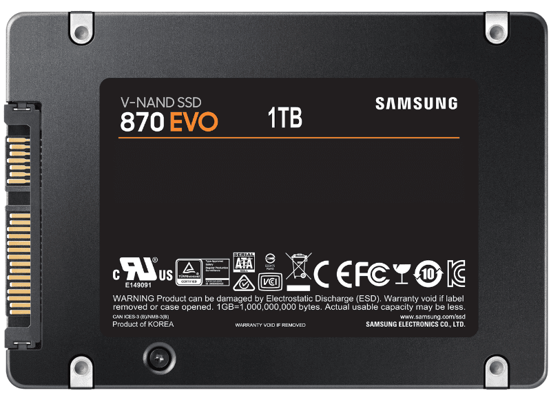 Ssd Samsung 870 Evo 1Tb Sata III 2.5 Inch