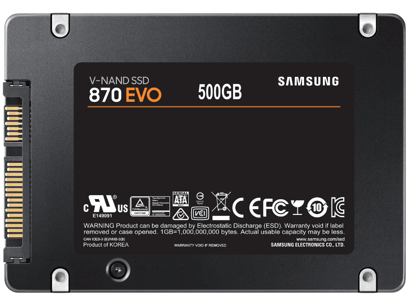 Ssd Samsung 870 Evo 500GB Sata III 2.5 Inch