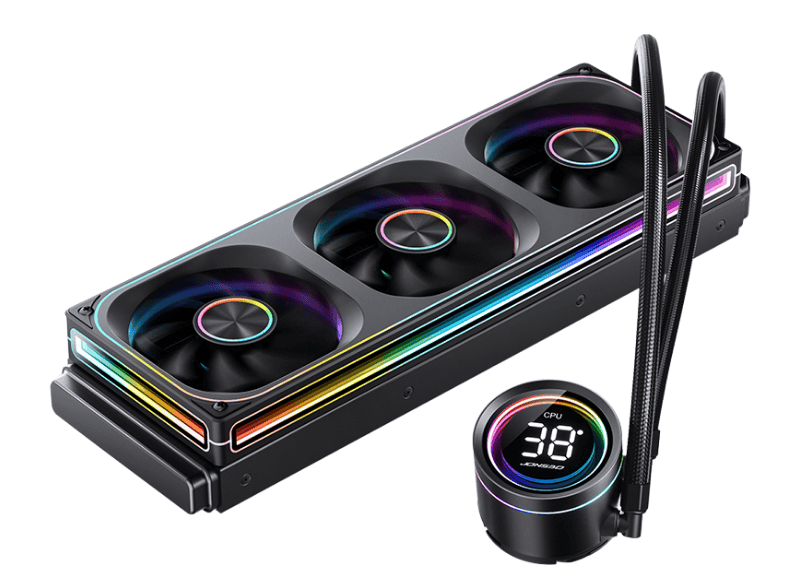 Tản nhiệt khí CPU Jonsbo TH-360 ARGB - Hiển thị nhiệt độ (Black)