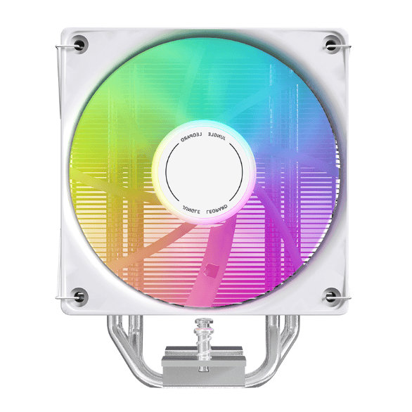 Tản nhiệt khí CPU Jungle Leopard KF420E-DGT ARGB - Hiển thị nhiệt độ (White)