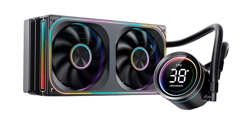 Tản nhiệt nước CPU Jonsbo TH-240 ARGB - Hiển thị nhiệt độ (Black)