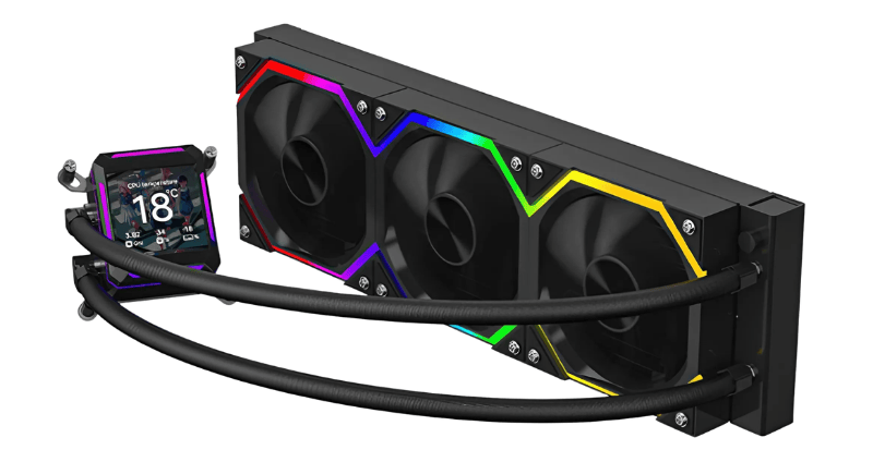 Tản nhiệt nước Leopard Astro Shell 360 ARGB Digital LCD - Black