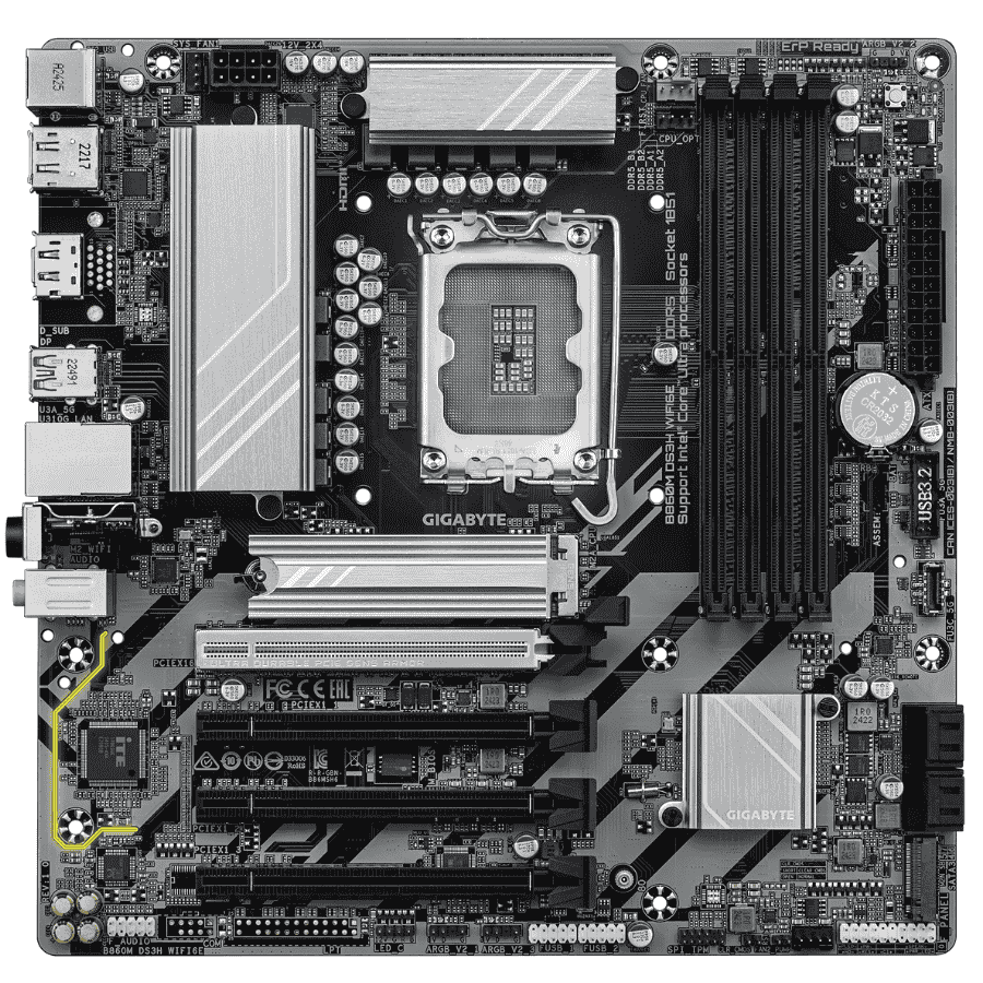 Mainboard Gigabyte B860M DS3H WIFI6E LGA1851 Socket