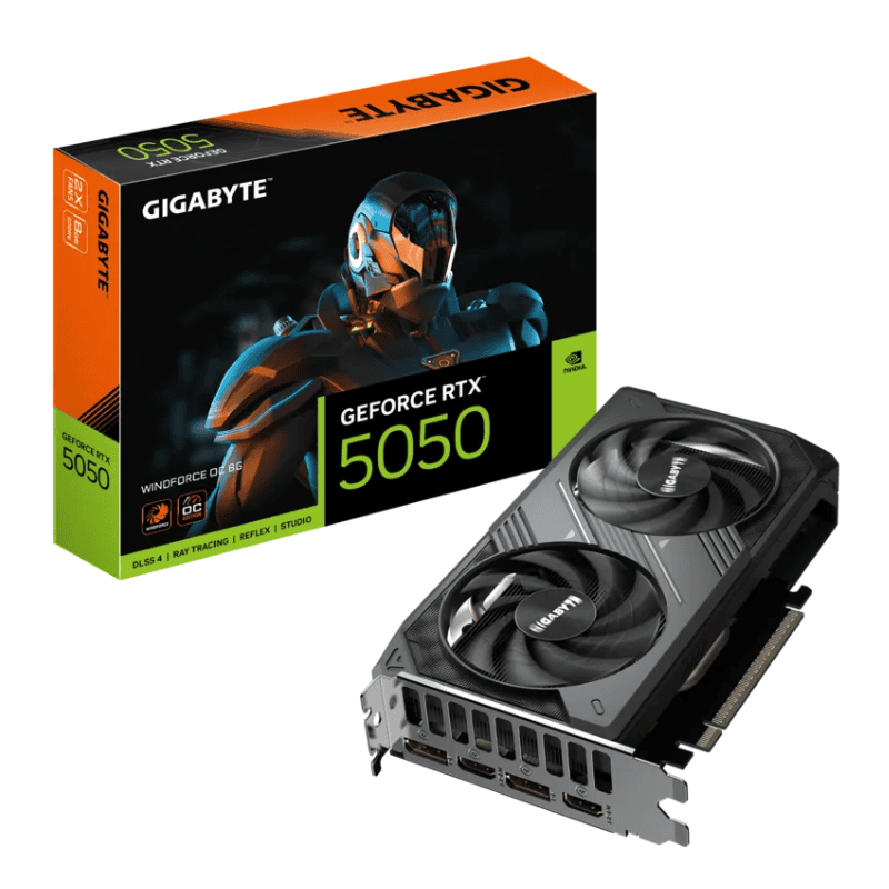 VGA Gigabyte GeForce RTX 5050 WINDFORCE OC 8G (GV-N5050WF2OC-8GD)