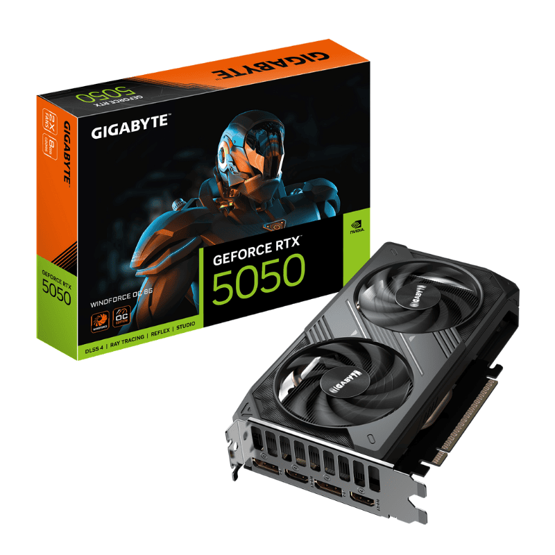 VGA Gigabyte GeForce RTX 5050 WINDFORCE OC 8G (GV-N5050WF2OC-8GD)