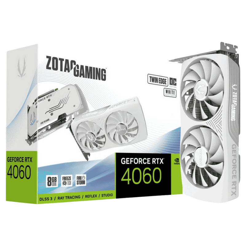 ZOTAC GAMING GEFORCE RTX 4060 8GB TWIN EDGE OC WHITE EDITION
