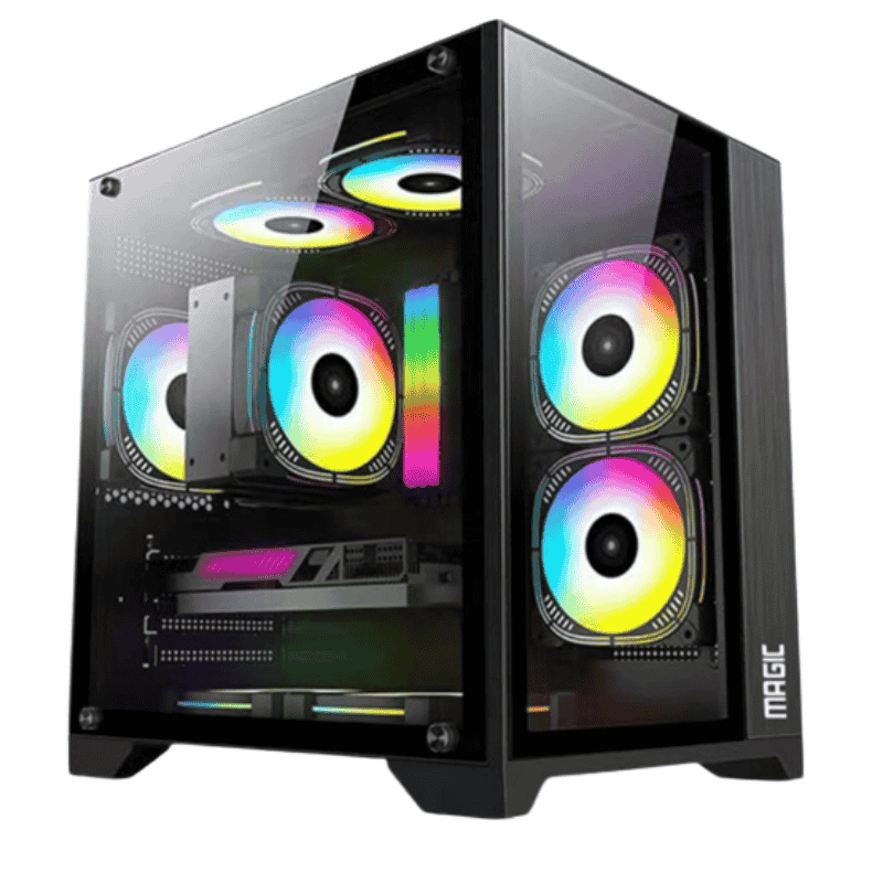 Case Magic Aqua-M Elite - M-ATX - Black