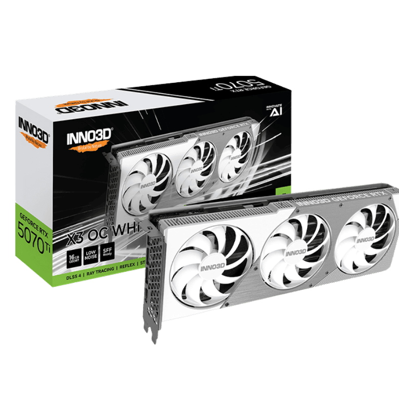 Card Màn Hình INNO3D GeForce RTX 5070 Ti X3 OC White