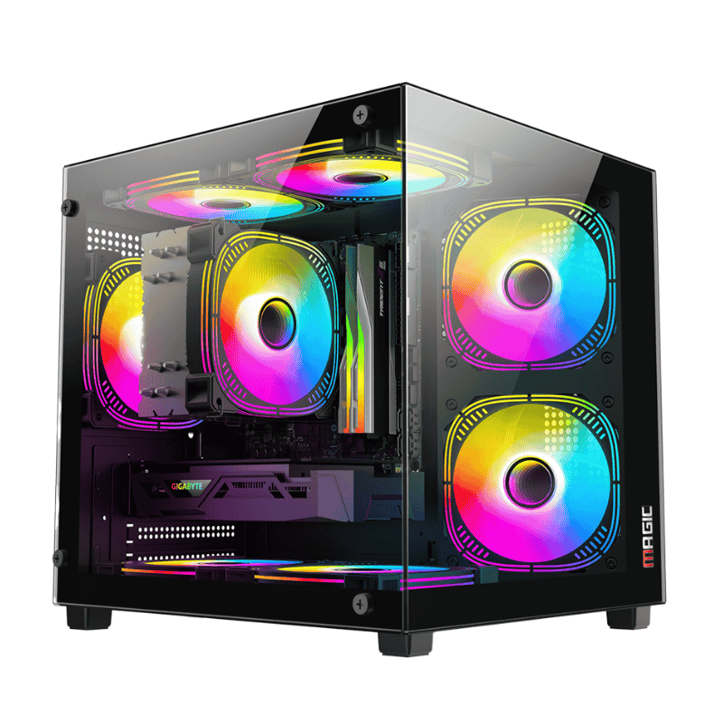 Case Magic Aqua-M Elite - M-ATX - Black