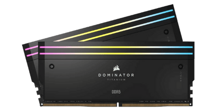  Ram Corsair 96GB 2x48GB DIMM, XMP 3.0, DDR5, 6600MT/s ,DOMINATOR TITANIUM Black Heatspreader, RGB LED, 1.4V