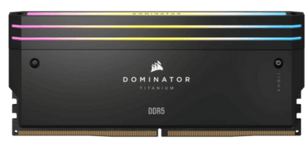  Ram Corsair 96GB 2x48GB DIMM, XMP 3.0, DDR5, 6600MT/s ,DOMINATOR TITANIUM Black Heatspreader, RGB LED, 1.4V
