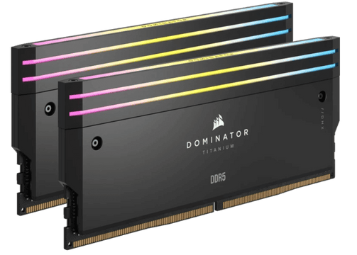  Ram Corsair 96GB 2x48GB DIMM, XMP 3.0, DDR5, 6600MT/s ,DOMINATOR TITANIUM Black Heatspreader, RGB LED, 1.4V