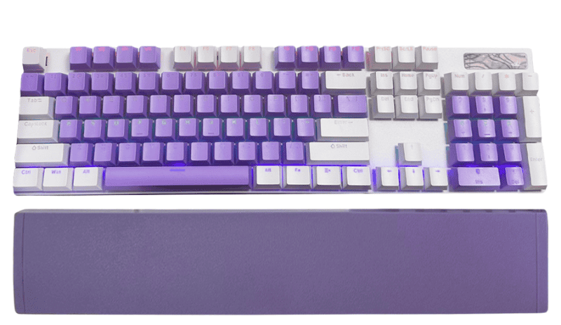 Bàn Phím Cơ Spartan Tc3218 White / Blue White / PiNK White  ( Blue Sw + Led Rainbow )