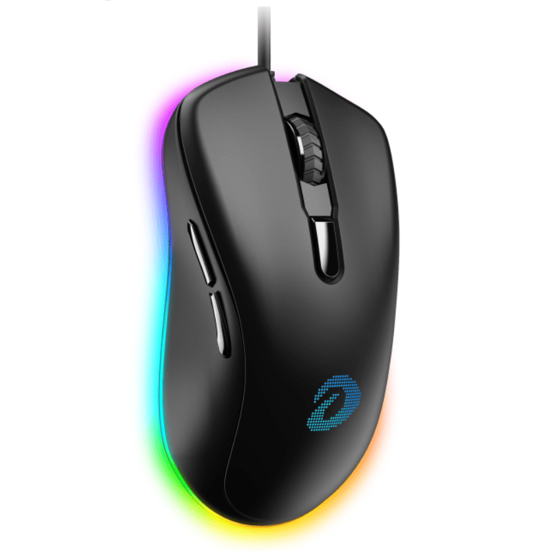  CHUỘT GAMING DAREU EM908x BLACK ( LED RGB, 10000 DPI - 150 IPS )
