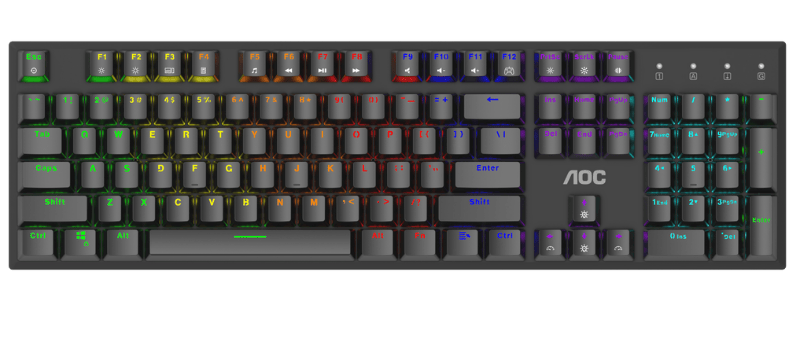 BÀN PHÍM CƠ GAMING AOC GK480 (ĐEN)