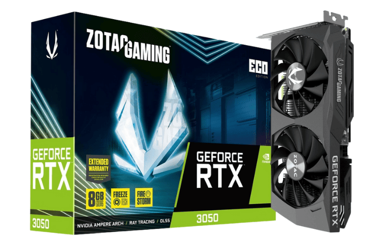 Card màn hình ZOTAC RTX3050 Eco 8GB GDDR6