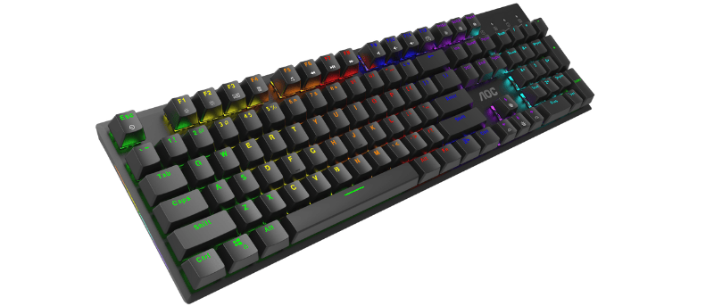 BÀN PHÍM CƠ GAMING AOC GK480 (ĐEN)