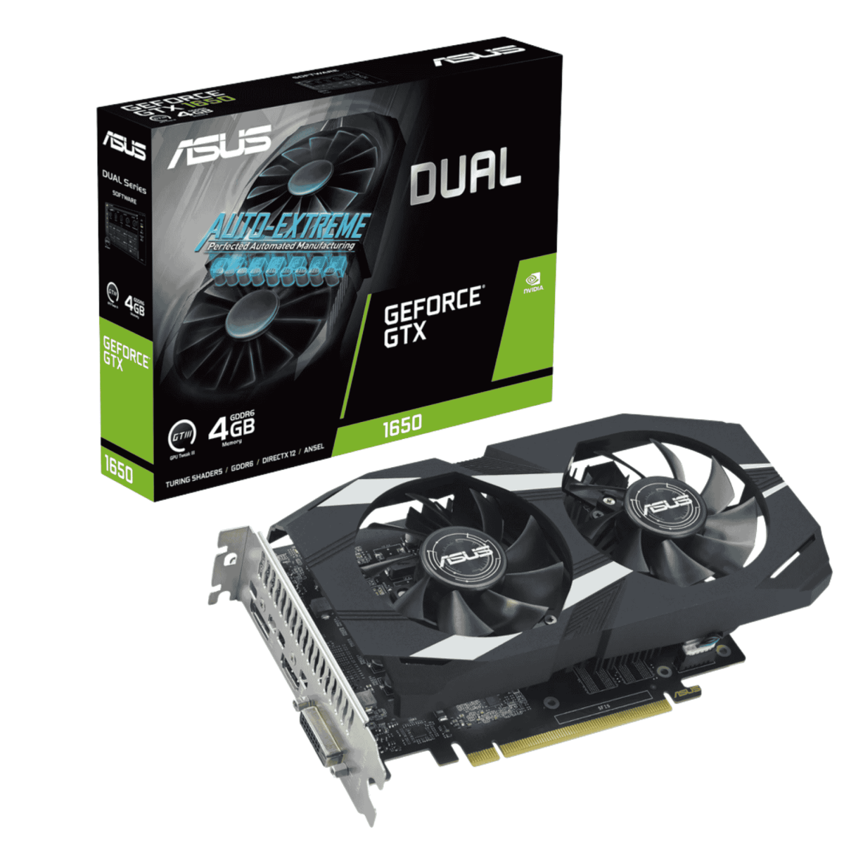 CARD MÀN HÌNH ASUS DUAL GTX1650 4GB EVO GDDR6