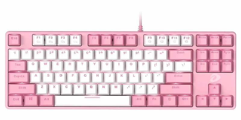 Bàn Phím Gaming Dare-U EK1280S Pink-White 