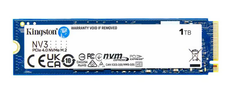 SSD Kingston NV3  1TB GB PCIe 4.0 x4 M.2 NVMe 