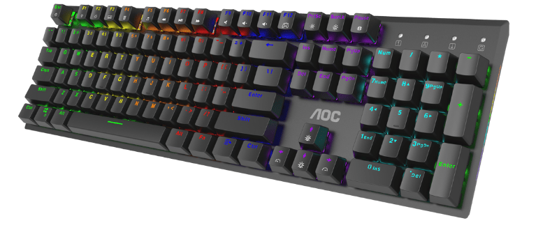 BÀN PHÍM CƠ GAMING AOC GK480 (ĐEN)