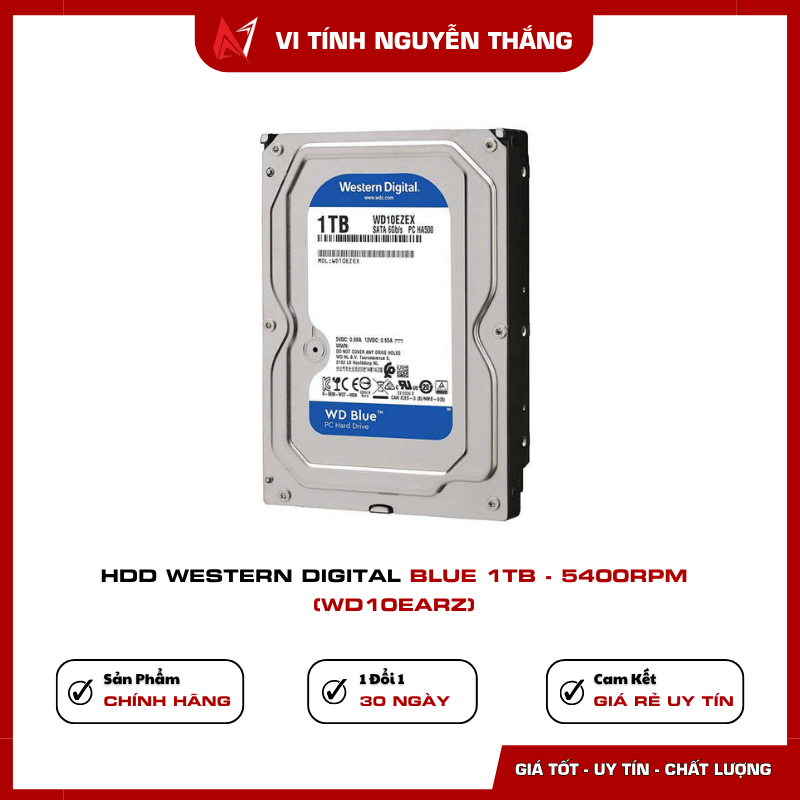Ổ cứng HDD WD Blue 1TB chuẩn SATA cho máy tính để bàn