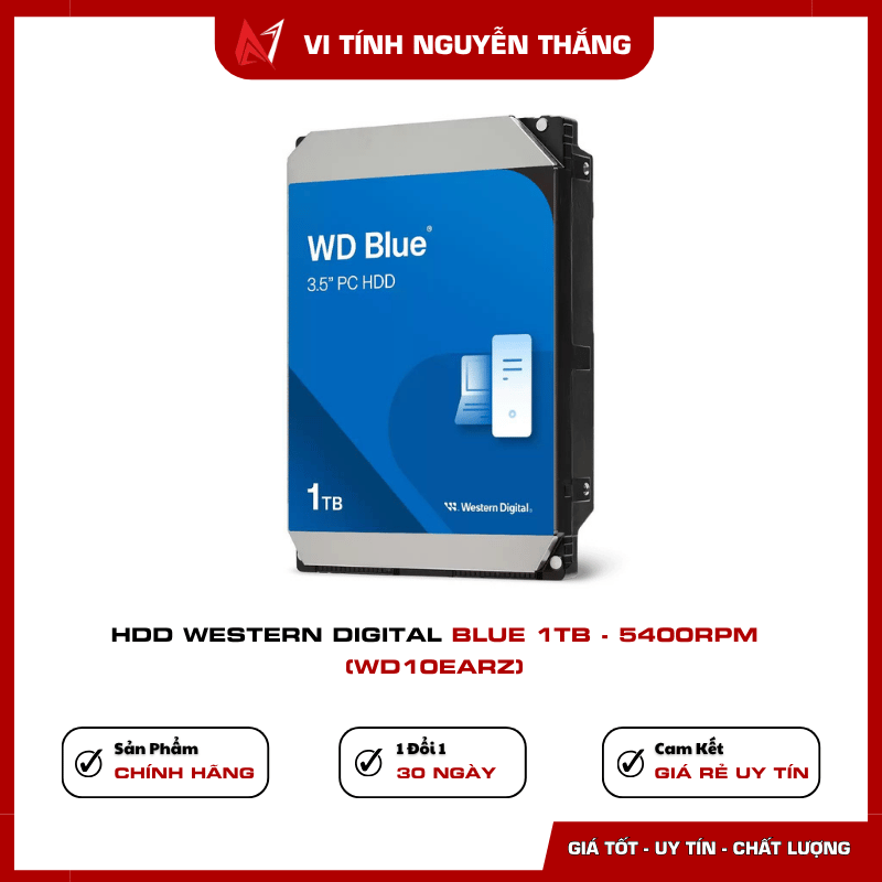 Ổ cứng Western Digital Blue 1TB cho PC văn phòng và máy tính gia đình