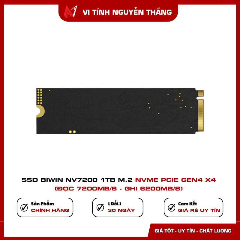 SSD Biwin NV7200 1TB phù hợp build PC gaming và nâng cấp máy tính