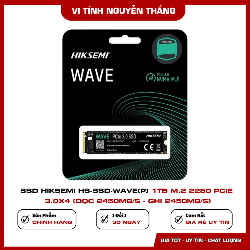 SSD HIKSEMI WAVE(P) 1TB PCIe 3.0 x4 NVMe