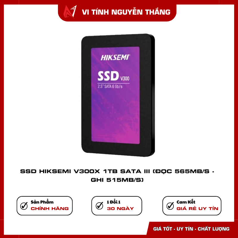 SSD HikSemi V300X 1TB phù hợp lưu trữ camera và máy tính văn phòng